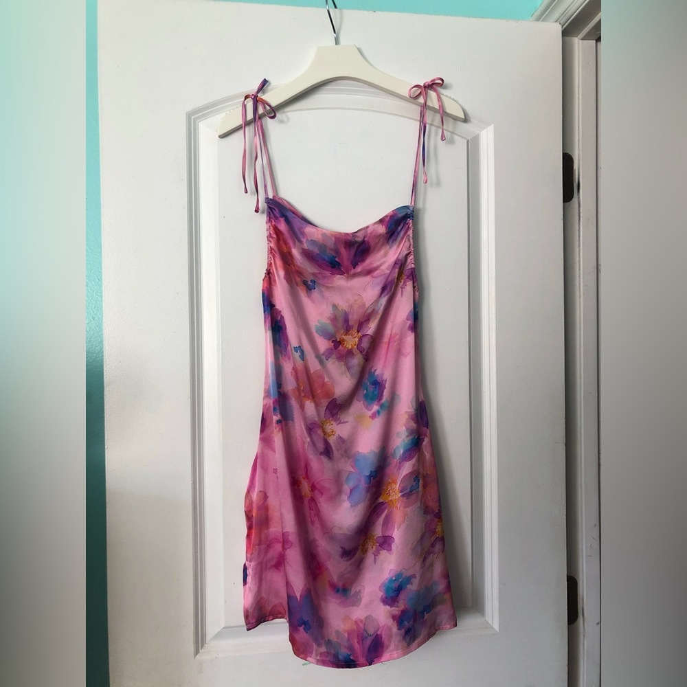 Frankie’s Bikinis Margrette Silk Dress in S